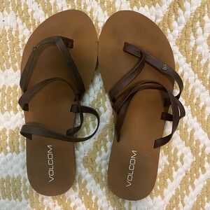 Women’s VOLCOM Brown Leather Sandals